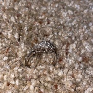 Sterling silver, multiple stone, promise ring